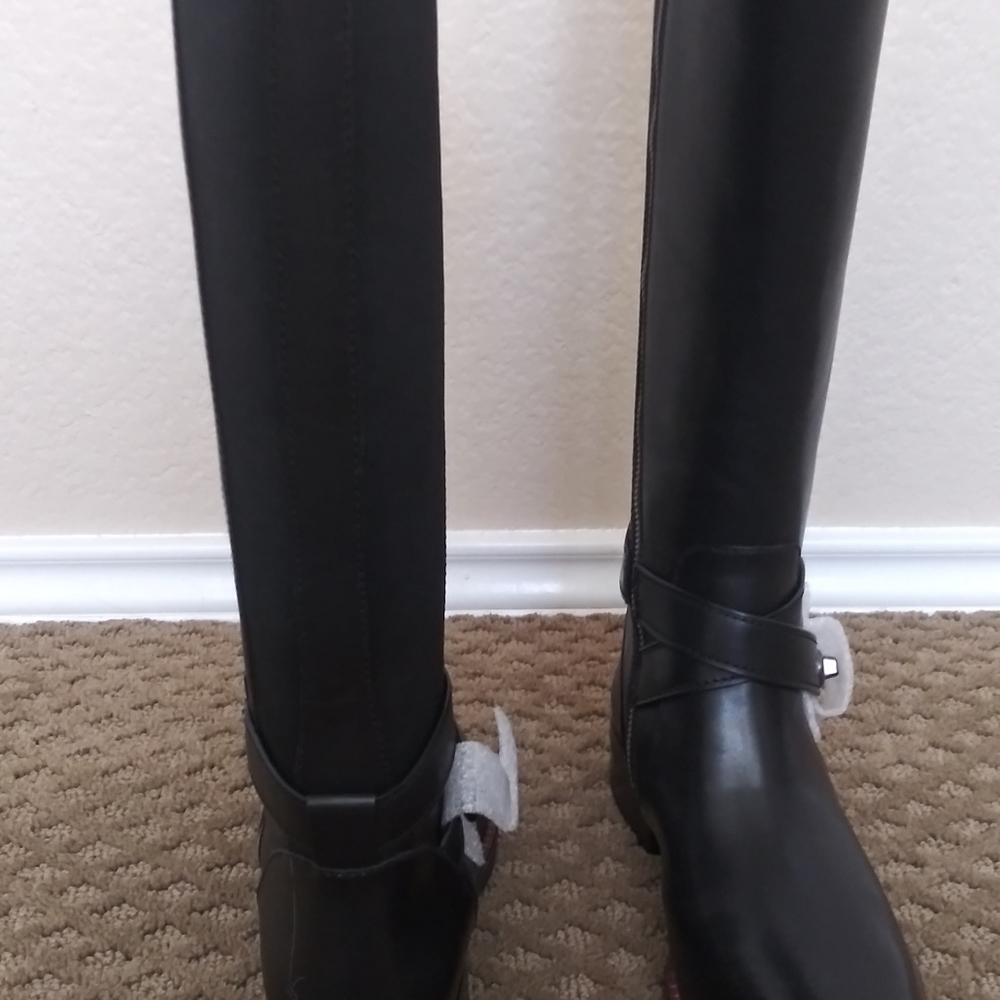 Coach "TURNLOCK RIDING" Boots Black Size 7 B NEW
